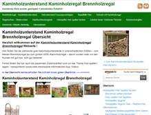 Tablet Screenshot of kaminholzunterstand-kaminholzregal-brennholzregal.de